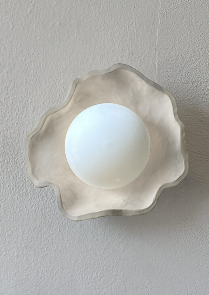 Lámpara Coral, diseño artesanal en resina